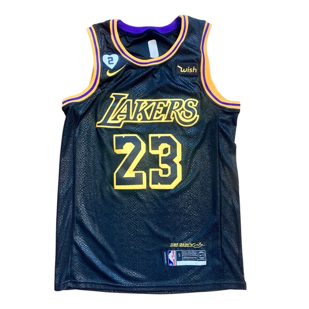 Los Angeles Lakers LeBron James 23 Black Mamba Jersey